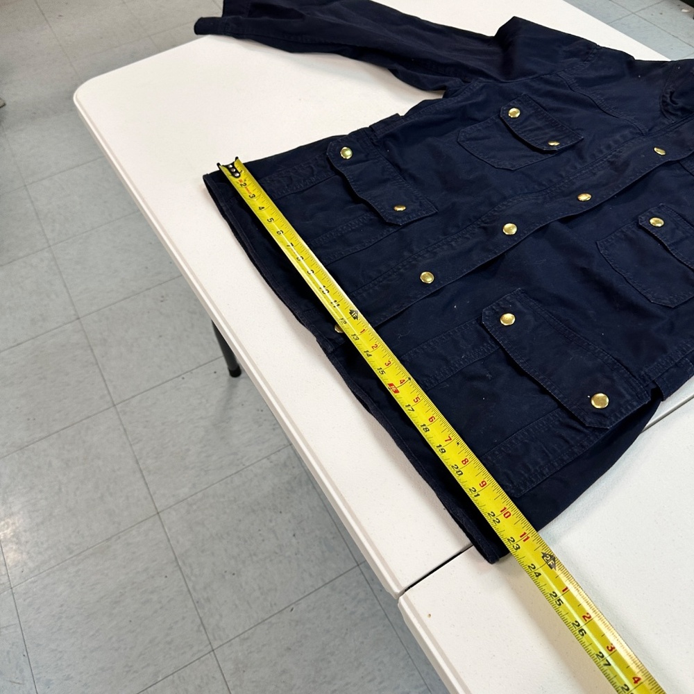 J. Crew Relaxed Boyfriend Field Women's Jacket Navy Blue Size XL - Picture 9 of 9